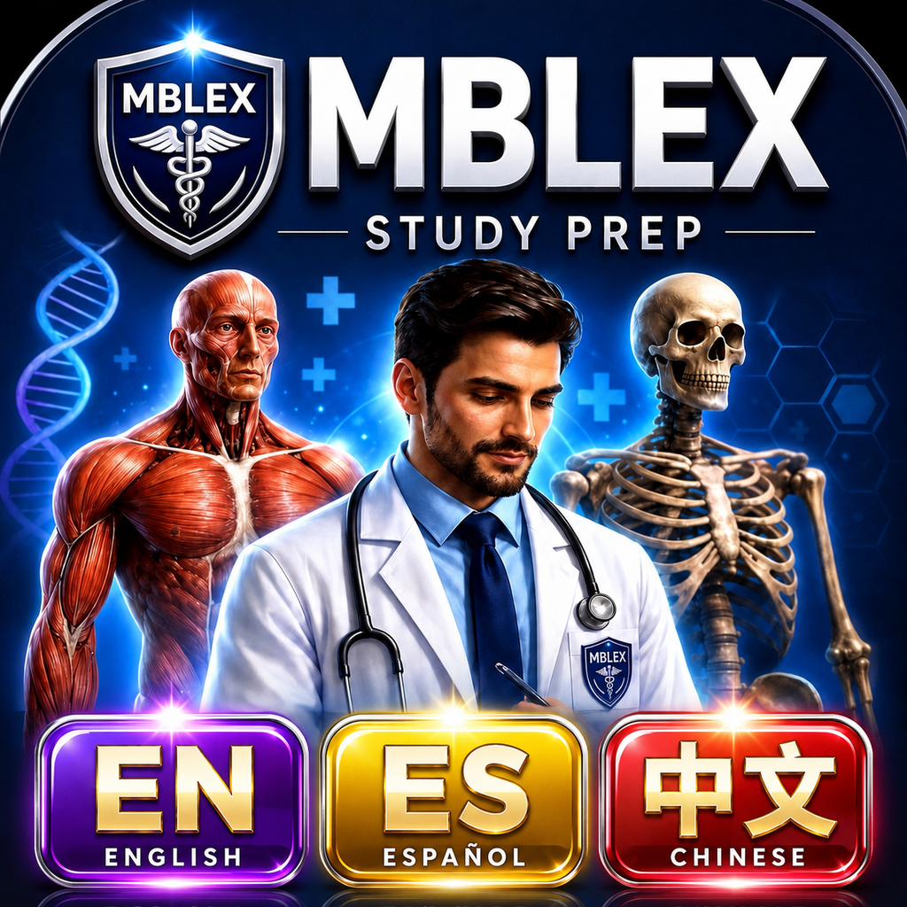 MBLEx Study Prep 3-in-1 iOS app — English, Español, 简体中文